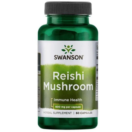 Swanson Reishi Mushroom, 600 mg, 60 kapslí